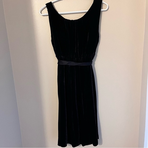 Gap Navy Blue Velvet Silk Dress - Picture 4 of 10
